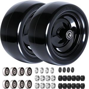 13x6.50-6 Tires for Zero Turn Mower,with Upgraded 3/4",5/8"and 1/2" Bearing More Durable,13x6.50-6 Flat Free Tire,13x6.5-6 Lawn Mower Tires, 5.51"-7.91"Center Hub, Load 500lbs