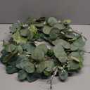 Idyllic Berries Eucalyptus Wreaths for Front Door, 20" Artificial Spring Summer Green Leaf Wreath for Farmhouse Wall Wedding Decor Window Front Porch Decor