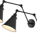 JONATHAN Y Rover 1-Light Wall Sconce 7", Black, Set of 2