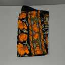 India Arts French Floral Square Cotton Tablecloth 60" x 60" Amber on Black