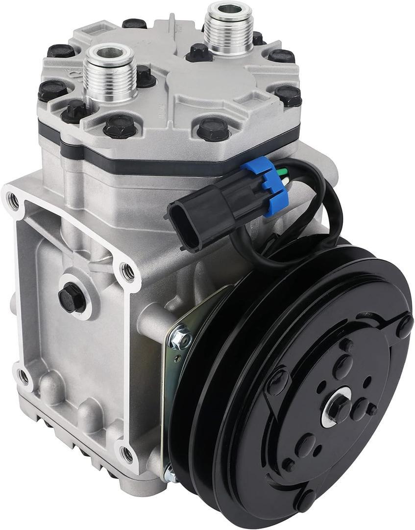 Replacement Car/Truck AC Compressor By AA Ignition - Compatible with Freightliner, Peterbilt, Kenworth 1996-1999 - Replaces ET210L, ET210L-25150-1996, 1997, 1998, 1999