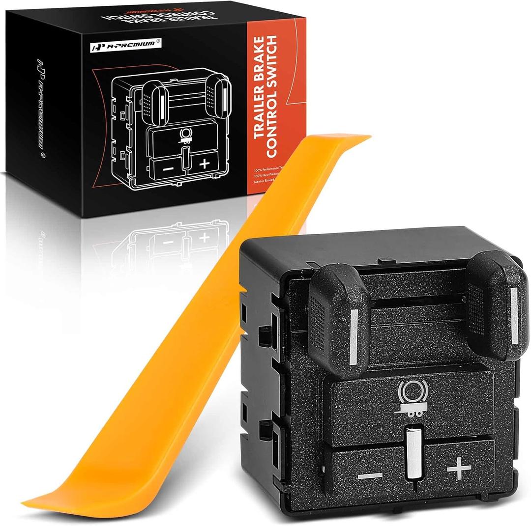 A-Premium Trailer Brake Control Switch 84108373 - Compatible with 2014-2021 Chevy Colorado, Silverado, Tahoe, Suburban & GMC Sierra, Yukon, Canyon - Replace# 23145874