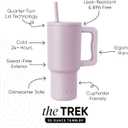 Simple Modern 30 oz Trek Tumbler with Handle and Straw Lid | Cup Holder Friendly Insulated Stainless Steel Travel Mug | Lavender Mist