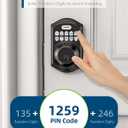 TEEHO TE001 Keyless Entry Door Lock with Keypad - Smart Deadbolt Lock for Front Door with 2 Keys - Auto Lock - Easy Installation - Oil-Rubbed Bronze