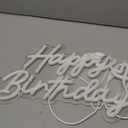 Happy Birthday Neon Sign for Party and Wall Decor, 15 * 9 inch Warm White Led Neon Light Signs with USB and Dimmer Switch, Happy Birthday Sign for Backdrop