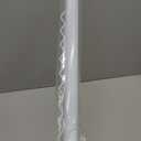 Closet Rail Hanging Closet Rod, 41" Any Angle Clothes Hanging Rail Under Stairs Storage Sloped Ceiling Mount Clothes Rod for Under Stairs Attic Bedroom Wall Mount(White)