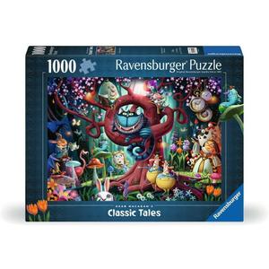Ravensburger - Most Everyone is Mad - 1000 Piece Jigsaw Puzzle - Stunning Rendition of Alice in Wonderland - Bold, Imaginative Scene - Ideal Gift - Frameable Art - Screen-Free Fun - Puzzles for Adults