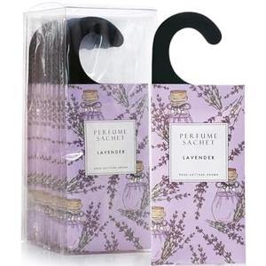 ROSE COTTAGE Large 7 Packs Lavender Hanging Closet Deodorizer Air Freshener Long Lasting Scented Sachets Smell Goods for House