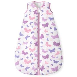 Yoofoss Baby Sleep Sack 6-12 Months, 1.5 Tog Baby Wearable Blanket with 2-Way Zipper, 100% Cotton Organic Fabric Winter Infant Sleeping Sack, Warm Soft Comfy