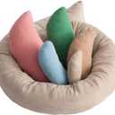 Newborn Photography Props - Hemobllo 6pcs Comfortable Baby Photo Styling Props for 0-6 Months Baby - Multicolor