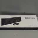 Wireless Keyboard and Mouse Combo, Full Size Keyboard and Mouse, Long Battery Life, Optical Mouse, 2.4G Lag-Free Cordless Mice Keyboard Set Ultra Slim Design for Computer, Laptop, PC, Mac, Windows (Gray Black)