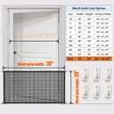 Magic Mesh Dog Gate for Doorways – Indoor Pet Gate 30"x70" for Kitchen, Stairs, Hallway, Fits 64–66" Wide Openings