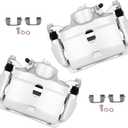 cciyu Front Left & Right Brake Calipers Assembly w/Bracket 19B2660 19B2661 For Acura For ILX,For Honda For Accord/For Civic/For CR-Z/For Fit