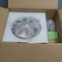 Shenmoyl Vintage Wall Sconce with Cute White Tulip Glass Lampshade 180 Degree Adjustable Black Sconce Hardwired Modern Wall Lighting Fixture with Switch for Bedside Bedroom Doorway (Tulip White-Black Base)