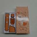 Facial Hair Removal for Women - Waterproof 2 in1 Rechargeable Eyebrow Facial Trimmer and Bikini Trimmer for Women, Painless Face Electric Razor/Shaver for Lip, Arms, Face, Peach Fuzz (Orange)