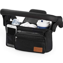 Momcozy Universal Stroller Organizer with Insulated Cup Holder Detachable Phone Bag & Shoulder Strap, Fits for Stroller like Uppababy, Baby Jogger, Britax, BOB, Umbrella and Pet Stroller