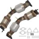 Left and Right 2PCS Catalytic Converter Fit For INFINITI For Q50, G35, G37, QX50, Q60, M35, M37, QX70, Q70, Q70L, FX35, FX37, Q40, EX35, EX37, Fit For Nissan 350Z, 644029 644030(EPA Compliant)