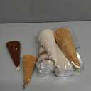 6 Pcs Boho Christmas Yarn Tree Natural Xmas Yarn Cone Pedestal Decoration Farmhouse Christmas Tree Rustic Wool Bottle Brush Table Centerpiece Decor (Brown)