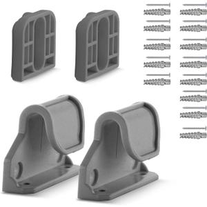 Dearlomum Retractable Baby Gate Replacement Parts, Original Hardware Set (Including 2 x Latchs + 2 x Brackets + 1 Set of Screws) for Retractable Gate Asin B09K7GXDVT/B09K7J4PH2/B09XMRJ87H (Grey)