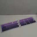 x XVX Shine Through PBT Keycaps, Custom Keycaps 60 75 100 Percent OEM Profile, Doubleshot Key caps Set for 61/64/68/84/87/100/104/108 Gaming Mechanical Keyboard, Gradient Purple