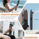 JOILCAN Tripod for iPhone & Camera, 64" Selfie Stick with 360 Ball Head Remote & Phone Holder, Extendable Portable Phone Tripod Stand for Travel Vlog Compatible with Canon Sony DLSR DJI