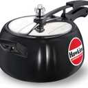 Hawkins Contura Black Pressure Cooker, 5 Litre, Black (CB50) (5.3 Quarts)