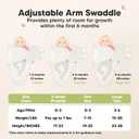 KeaBabies 3-Pack Organic Swaddles for Newborns Girls, Boys with Hats - Soft Cotton Baby Sleep Sacks 0-3 Months, Breathable Baby Hats and Swaddles 0-3 Months, Newborn Essentials Must Haves (Prairie)
