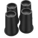Bed Risers 8 Inch Heavy Duty, Round Furniture Risers for Bed Desk Table Sofa Couch, Bed Lifts Risers, Support up to 6000 Lbs (6 Pack Black)