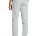 M MAELREG Mens Golf Pants 8 Pockets Water-Resistant -30"/32"/34" Lightweight Stretch Business Casual Work Mens Dress Pants (36W x 34L, Silver Grey)