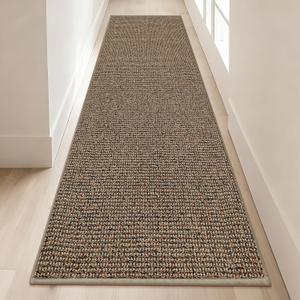 BEQHAUSE Hallway Runner Rugs 2x8, Hallway Rug Non-Slip Washable(Rolled-Up NO Creases), Runner Rug Absorbent Stain Resistant Hall Rug Carpet Runner, Entryway Rugs Floor Mat Laundry Room Rugs, Taupe
