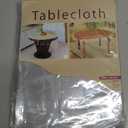 Clear Protect Tablecloth - Oval Vinyl Waterproof Oil and Scratch Resistant, Protective Cover for Family Dining Table and Coffee Table Picnic 5270 Inch