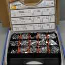 Kadrick 820Pcs Metric Bolt Assortment,Grade 8.8 M6 M8 M10 Hex Heavy Duty Bolts and Nuts Kit,M6-1.0 M8-1.25 M10-1.5 (12mm to 45mm),Eco-Friendly Zinc Plated