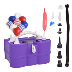 Nulink Electric Balloon Pump, Portable Electric Balloon Blower Machine Balloon Air Pump Dual Nozzle 110V 600W Balloon Inflator for Party Decorations