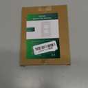 2-Pack Classic Beadboard Duplex Outlet Cover Plate, Decorative Light Almond Switch Plates and Outlet Covers, Natural Bamboo Fiber Wall Plates for Electrical Outlets, 1 Gang Receptacle Cover