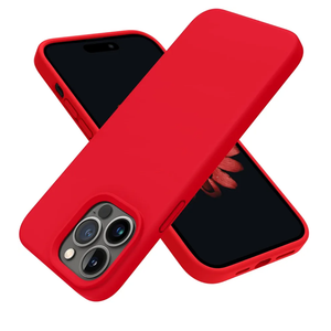 Designed for iPhone 14 Pro Case, Silicone Shockproof Slim Thin Phone Case for iPhone 14 Pro 6.1 inch (Red)
