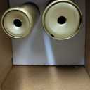 TONIAL1 Inch Double Curtain Rods 36 to 72 Inch (3 to 6 ft), Heavy Duty Decorative Drapery Rod for Windows 24 to 68 Inch (6 to 5.7 ft) with Classic Cap Finial, Gold