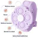 POP it Sensory Fidget Bracelet,Anxiety Stress Relief,Party Favors Kids Toy 3-5,4-8,8-12 Year Boys Girls Gift,Birthday Favors for Kids Christmas Holiday Activity Gift(Purple)