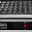 Mini Dutch Pancake Baker Commercial Electric Non-stick Waffle Maker Machine Muffin Maker for Home and Restaurants Makes 50PCS of 1.8 Inches Pancakes 1700W