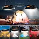 IODOO 16500mAh 60W Rechargeable Camping Light with Remote 3000LM 2700/4000/6500K LED Camping Lantern Portable IP65 Waterproof Tent Lights Power Failur