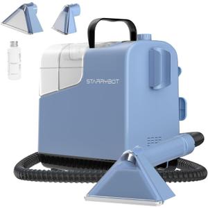 Portable Carpet & Upholestery Cleaner Machine for Pets, Spot, Stain,Couch Cleaner Machine with 12Kpa Powerful Suction,Car/Auto Detailer (Large, Sky Blue)