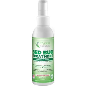 Lice, Mite, and Bed Bug Natural Travel Spray - TSA Approved size – Child & Pet Friendly – Immediate results – Stain & Odor Free, For Hotels, Suitcase, Backpack, Shoes, Bed Bug Spray(3oz)