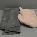 2 Packs Large Microfiber Hair Towels for Women, Super Absorbent & Quick Dry Hair Towel Wrap for Curly Hair Long & Short Hair- Anti-Frizz Hair Turbans for Wet Hair - 27.5''*39.4'' (Grey, Pink)