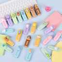 24 Pcs Cute Retractable Eraser for Pencils Cute School Supplies Kawaii Erasers for Kids Fun Cartoon Erasers Back to School Supplies Kid Party Favors Gift (Style 1)