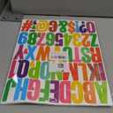 Letter Stickers 30 Sheets 1500 PCS Large Alphabet Stickers 2 Inch Vinyl Self Adhesive Stick on Sticker for Water Bottles Cup Mailbox Number Address Craft Scrapbooking Bulletin Board Decor Multicolor