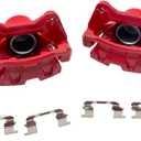 1A-NBY S6460 Front Red Disc Brake Caliper with Bracket for 2011 2012 2013 2014 Hyundai Sonata Hybrid LX, LX, Hybrid EX, EX 2.4L19B6460 19B6461 S01-016R