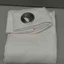 NICETOWN White Window Curtain Panels 50 inch Length, 50% Light Blocking Curtains for Bedroom & Dining Room Window (Set of 2, 42 inches x 50 inches)