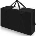 Folding Mattress Storage Bag,Trifold Memory Foam Mattress Carry Case,Portable Heavy Duty Mattress Moving Bag for Tri-Fold Guest Bed Mattress 4" Full Mattress (Black)