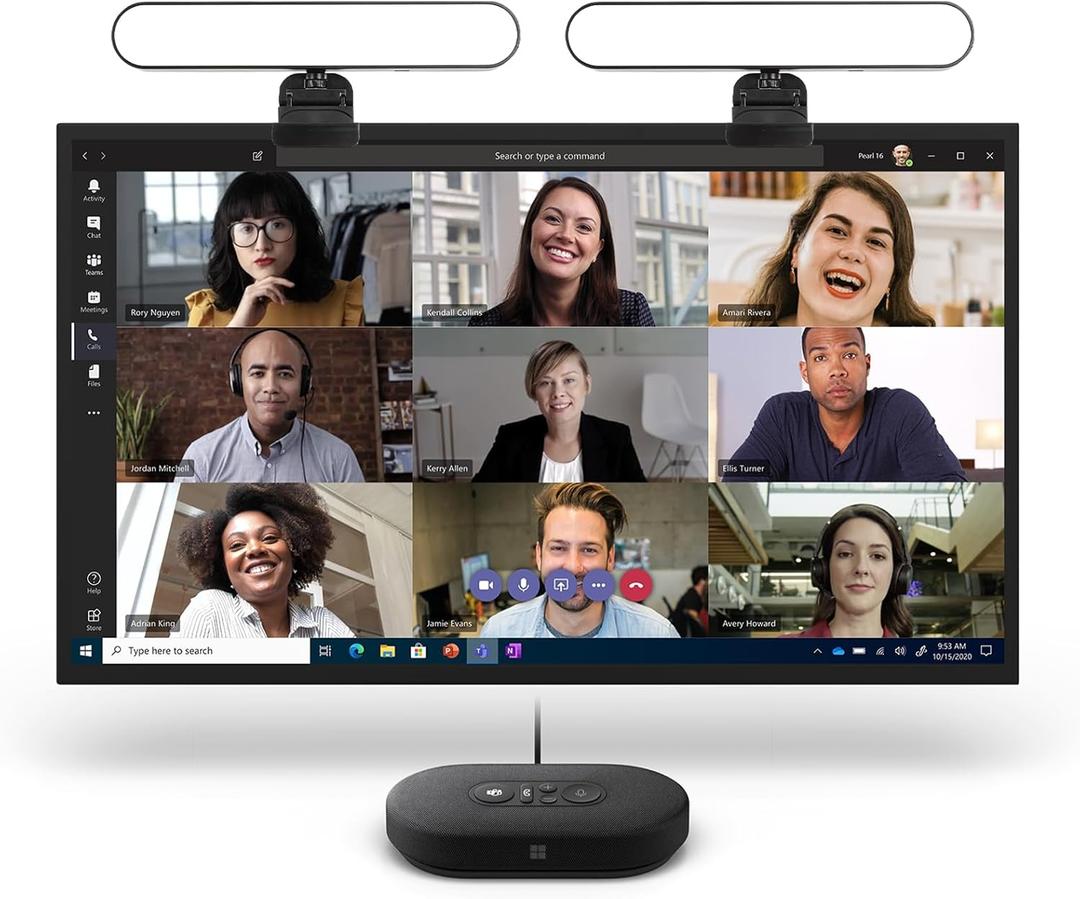 Video Conference Lighting Kit, Dual LED Lights for Live Streaming, Computer Lights are Used for Video Calls, Zoom, Games, Home Office Light, Laptop Ring Light, 3 Color Temperatures