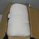 Osteo Cervical Pillow for Neck Pain Relief, Hollow Design Odorless Memory Foam Pillows with Cooling Case, Adjustable Orthopedic Bed Pillow for Sleeping, Support for Side Back Sleepers (Queen(25.5*16.5*5.2/4.1 inches), White)