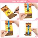 Valentines Day Gifts for Kids, 32 Pack Mini Bubble Wands with Valentines Animal Themes Greeting Cards for Kids, Valentine's Day School Prize Party Favor, Classroom Exchange Gift Set